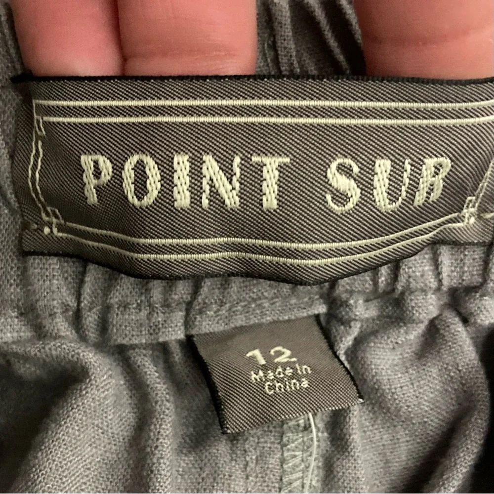 J. Crew Point Sur Seaside Jogger Pants Women’s Size 12 Pull On Linen Blend Beach